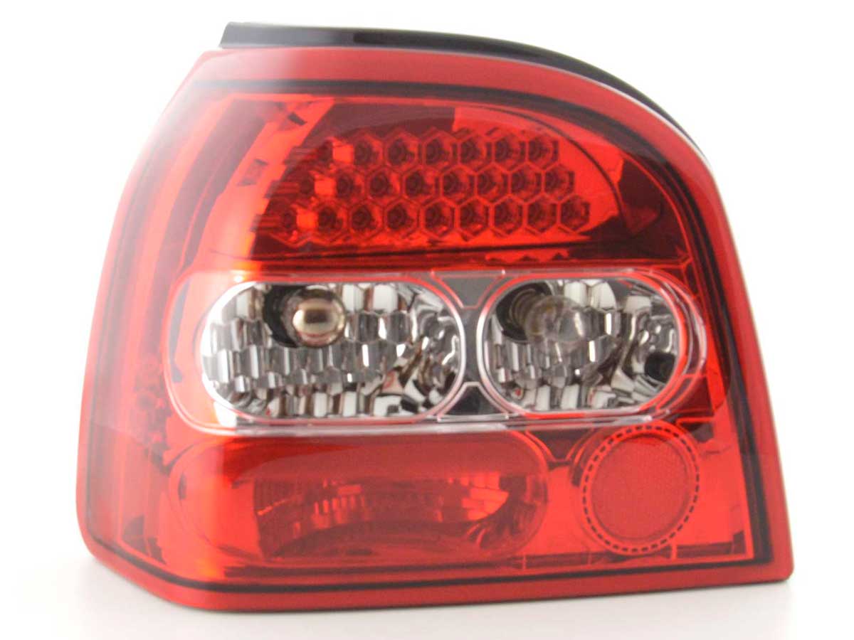 LED Rückleuchten Set VW Golf 3 Typ 1HXO 92-97 klar/rot LED Rückleuchten Set VW Golf 3 Typ 1HXO 92-97 klar/rot
